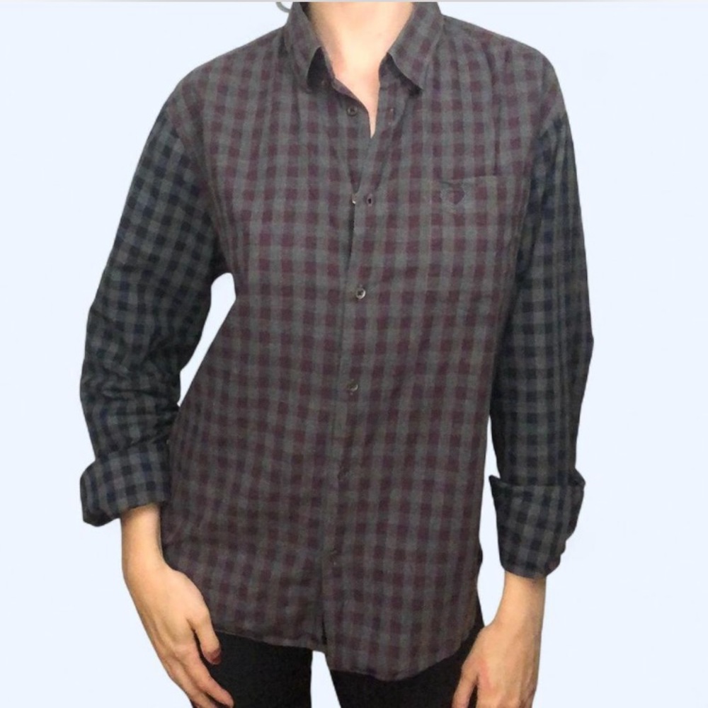 Fred Perry Men's Plaid Button-Up Shirt
